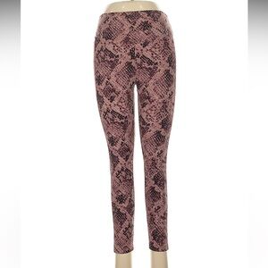 PINK Victoria's Secret Snake Print Leggings - Pink and Black